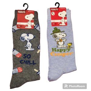 Peanuts Snoopy Unisex Crew Socks (Size 6.5-12)